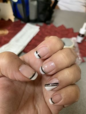 French manicure by Elizabeth