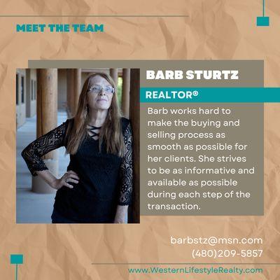 Meet the Team - Barb Sturtz - REALTOR®