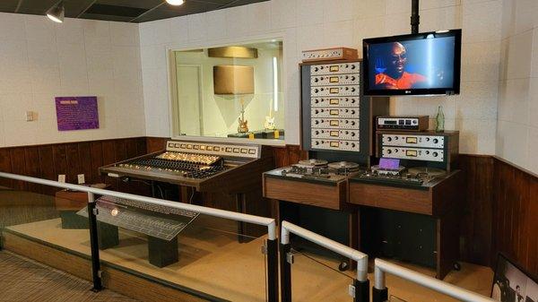 Stax Records recording studio circa 1960.