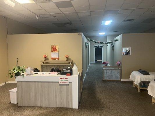 The front desk