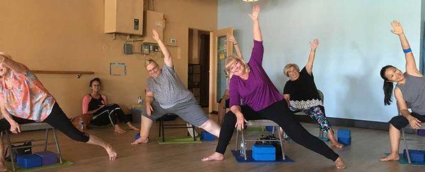 Looking for Chair Yoga? We offer it in our Ahwatukee studio!