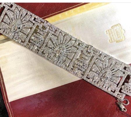 One-Of-A-Kind Cartier Art Deco Egyptian Revival bracelet.