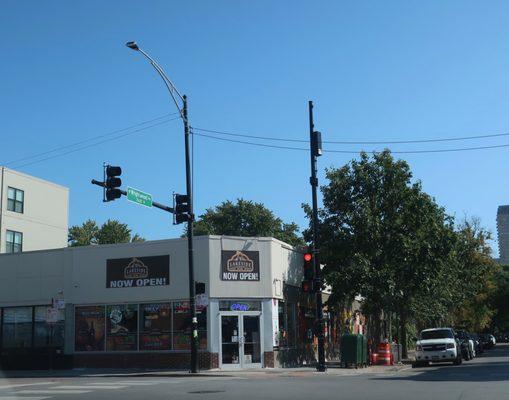 Corner storefront