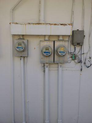 Before replacement of meters & service