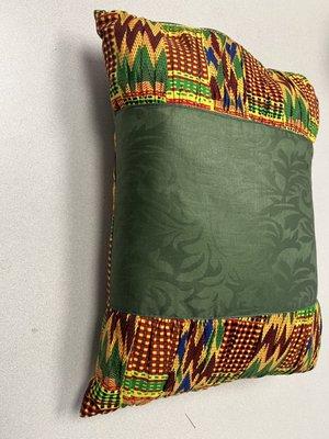 Decorative pillow, African print, 100% cotton