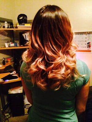 Ombre hair color