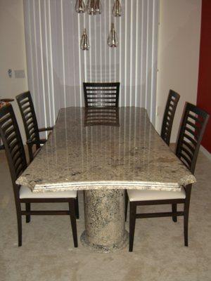 Custom Table and Legs made of Granite