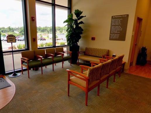 The waiting room at University Physicians Group and USA Digestive Health Center