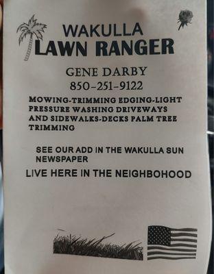 Wakulla Lawn Ranger