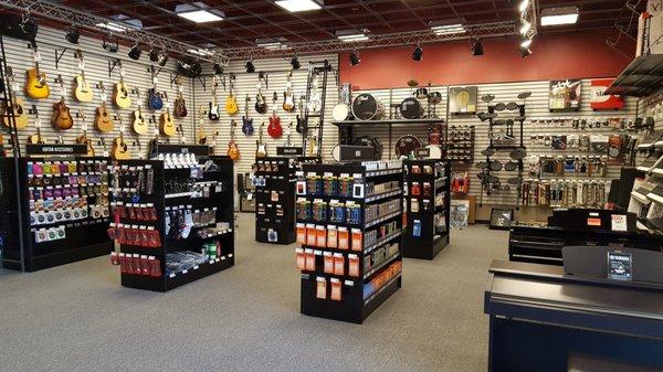 Guitar Wall, Drums, and More!