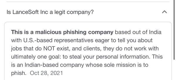 Proof this company is malicious !!!