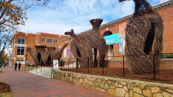 Patrick Dougherty Stickwork at Ackland Art Museum Chapel Hill