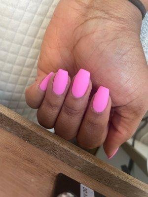 Pink nails