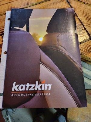 We are a authorized dealer and installer of katzkin automotive leather.