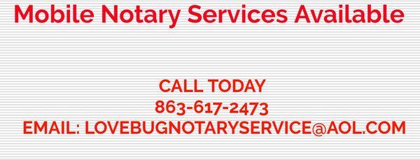 Love Bug Notary Service  863-617-2473