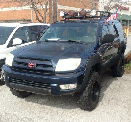 2003 TOYOTA 4 RUNNER   $4,500 + tax  263K Miles, V6 Engine, A/T Located at 812 McArthur Street, Manchester TN