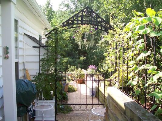 Secrete Garden       Gate and Trellis