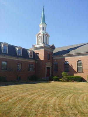 First Church's steeple