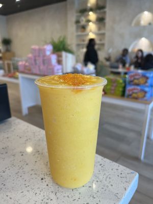 mango and peach smoothies