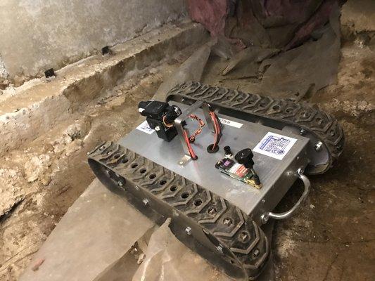 Robotic crawl space inspection