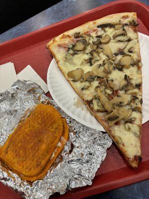 Mushroom Slice and a Beef Pattie with Cheese