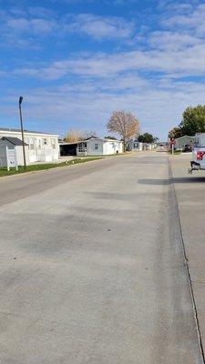 Paved streets, Yard Lights, Stop Signs