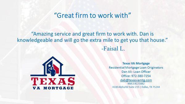 We love to share our customer experiences with you. We believe in our process and our team strives to serve YOU.