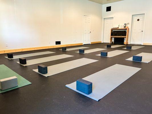 Resilience Yoga studio space, full of light and love.