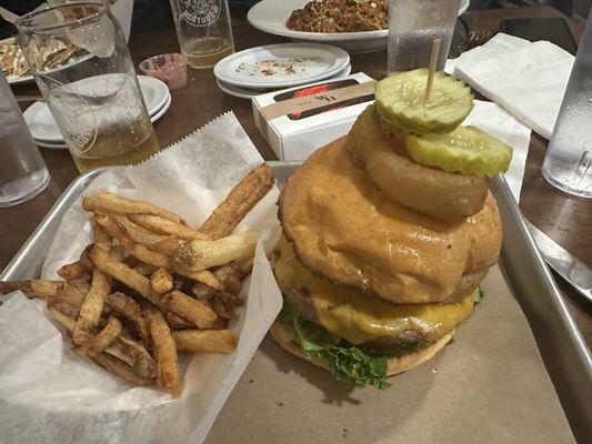 Impossible Burger and Fries