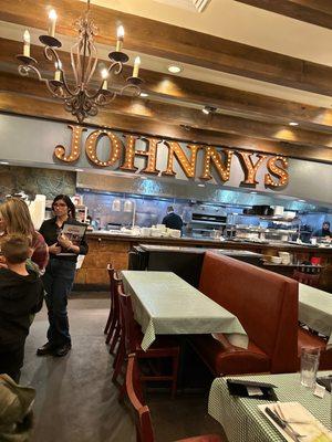 My family loves Johnny's. Friday night and open tables.