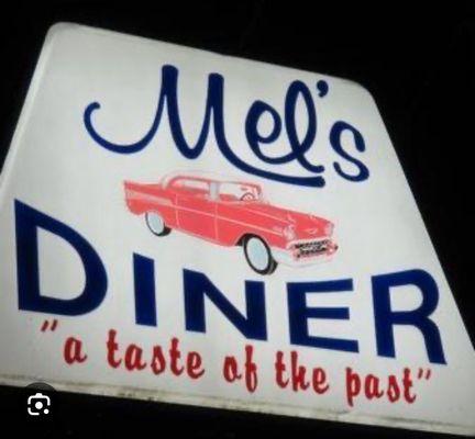 Mel's Diner sign