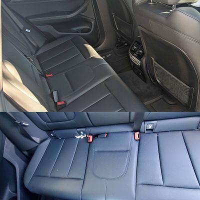 Before and after leather seats on 2017 BMW X3