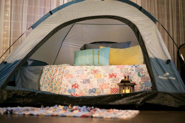 We even have tents for glamping