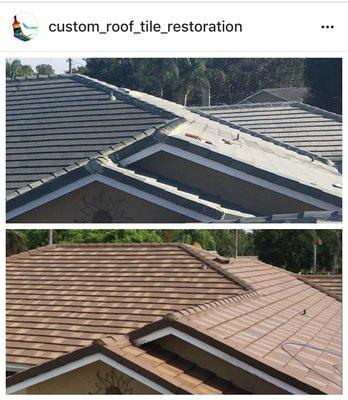 Color Change Roof Tile