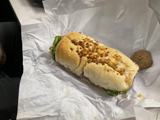 Hogs breath on blue cheese bread