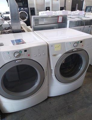 Front loading washer and dryer