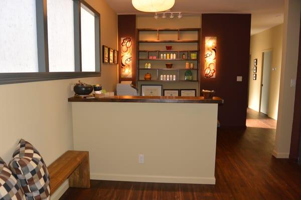 Acupuncture & Herbs front desk in San Carlos