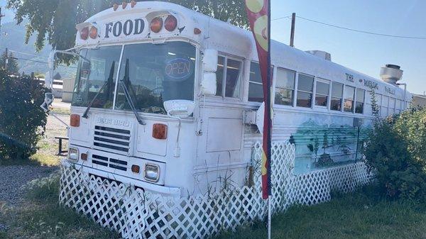 Photo of the restaurant itself. A cool twist of an old bus.