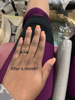 My nails after a whole month