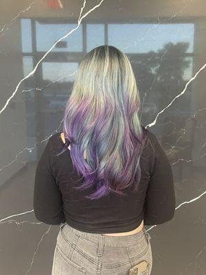 Fashion colors mermaid hair