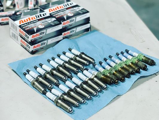 Ford F-250 spark plug service