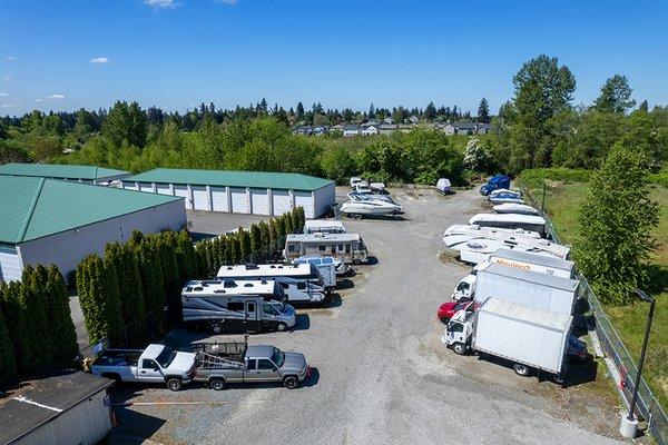 RV and Vehicle Parking at Glacier West Self Storage at 2222 Meridian Ave E, Edgewood, WA, 98371