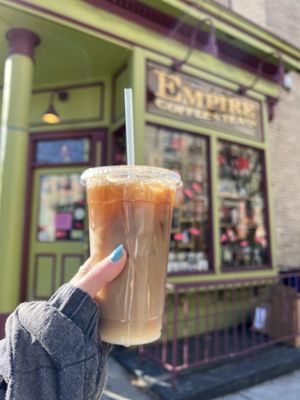 Toasted marshmallow iced coffee