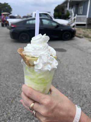 Key Lime Pie cup.