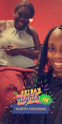 Getting my hair slayed! #ReemaWithTheHands #ReemasAfricanHairBraiding