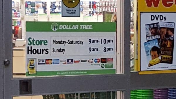 Store hours