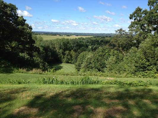 9th hole on the par-three. 110 feet above the hole. Very cool.