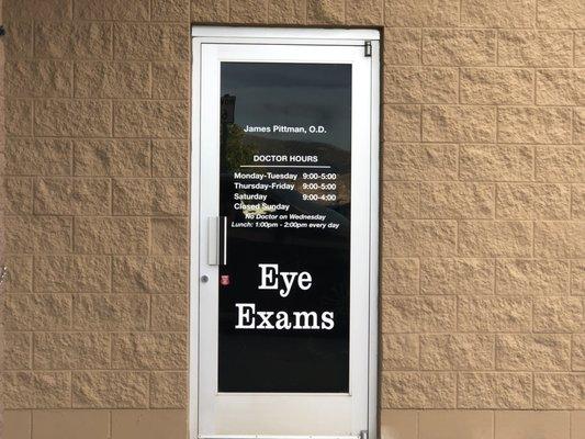 Saturday, June 29, 2019: front of office, located outside the Walmart in Clear Creek Plaza in Carson City.