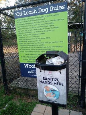 People started trashing the park once construction was being done on the Large dog park area.