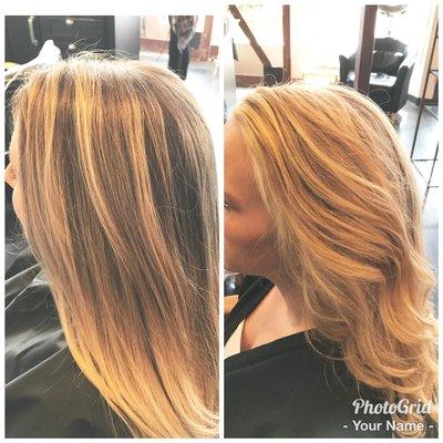 Blonde up with Balayage